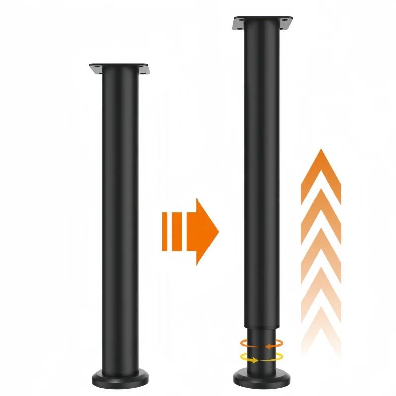 2 pièces peuvent augmenter la hauteur des pieds de table extensibles de meubles, support des pieds d