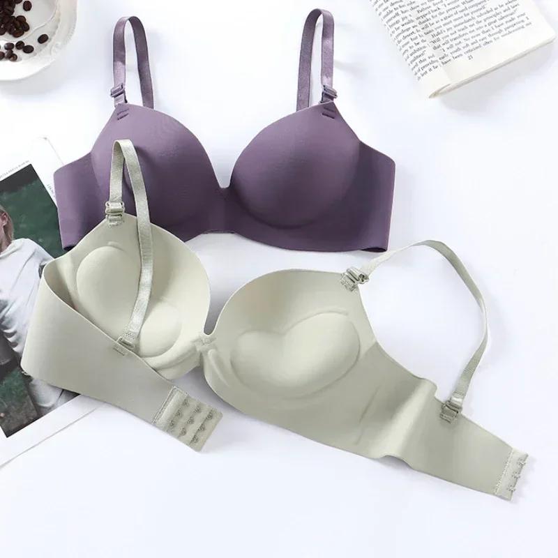 Femmes soutien-gorge sans couture Sexy Push Up Bralette sans fil filles étudiants respirant Lingerie