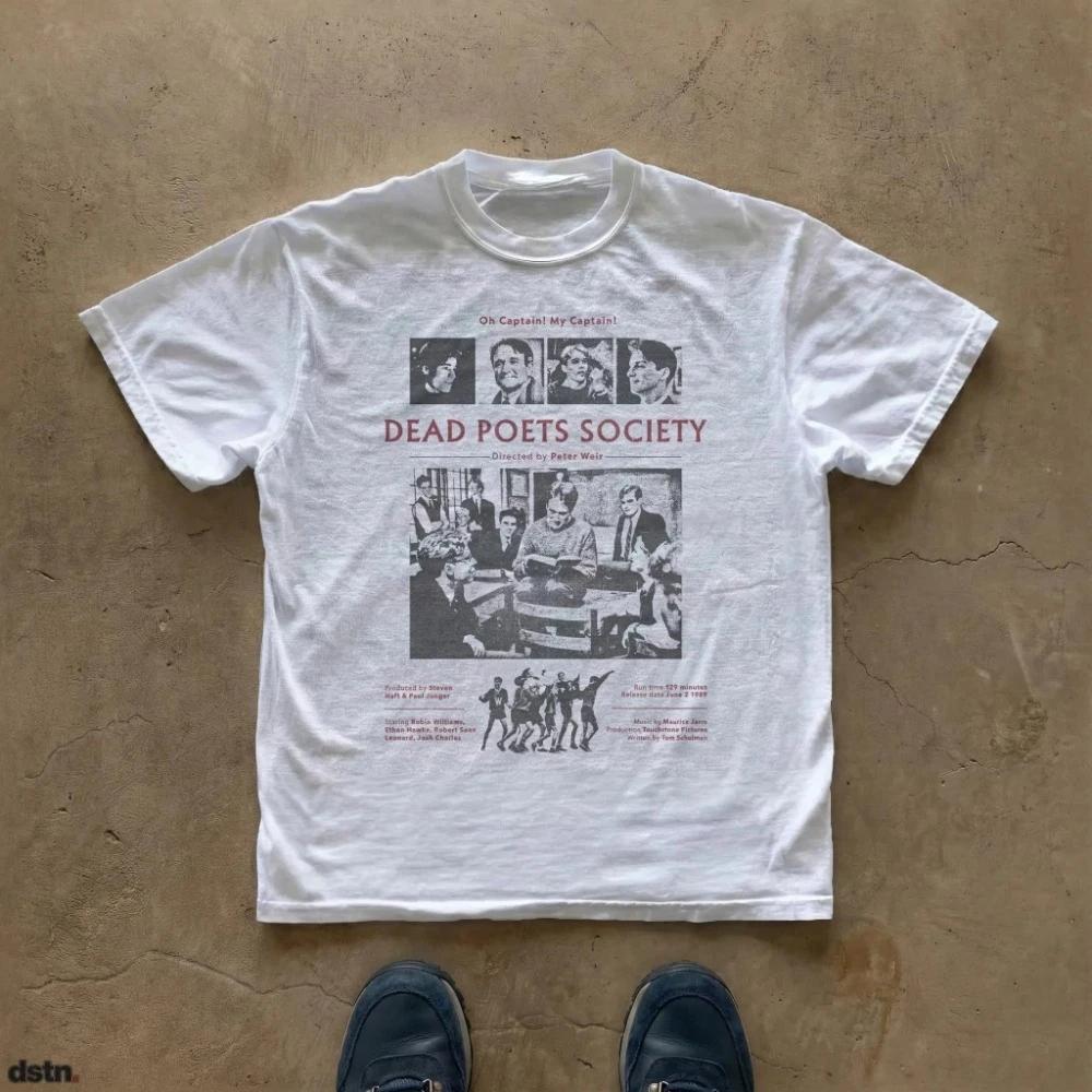Dead Poets Society Tee Movie Poster Graphic T-Shirt Vêtements T-shirt graphique à manches courtes un