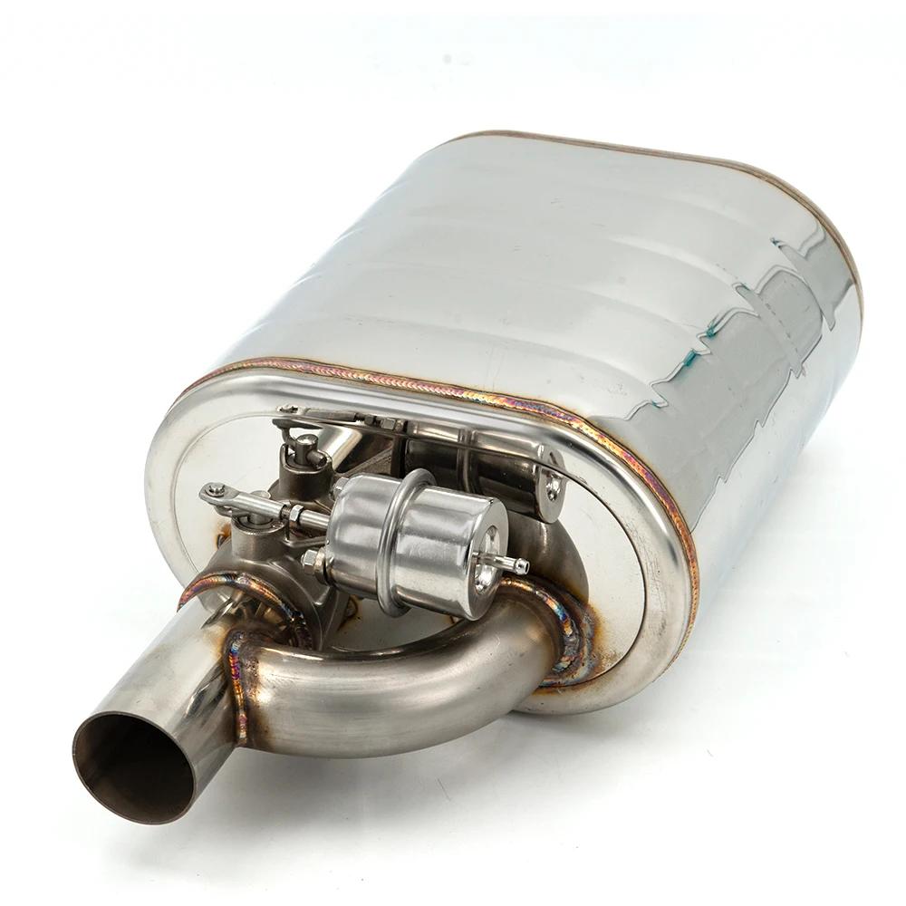 Silencieux avec soupape de décharge, acier inoxydable, découpe d'accès électrique, ensemble de téléc