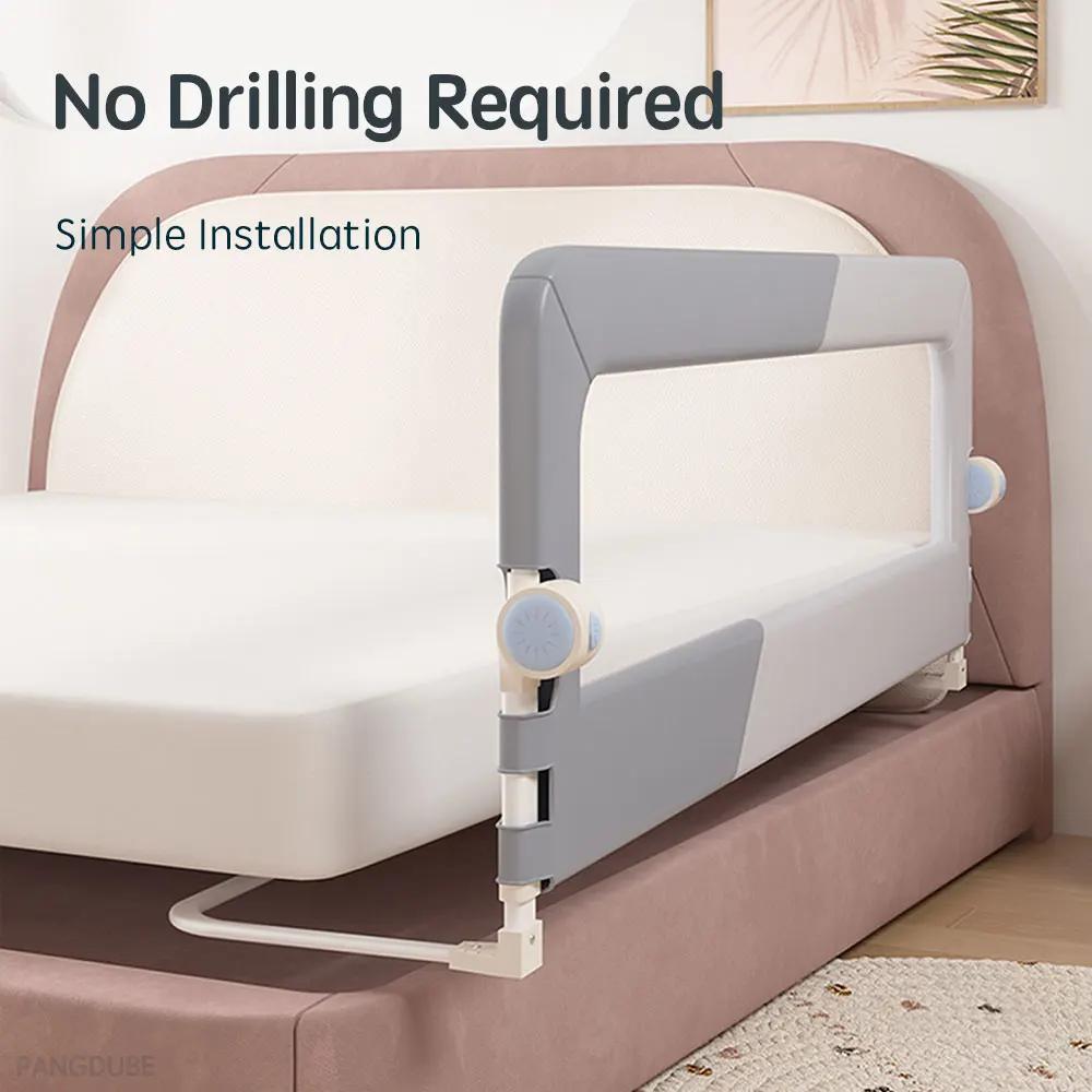 PANGDUpun1-Barrière de protection pour lit de bébé, garde-corps pour enfant, installation sans vis