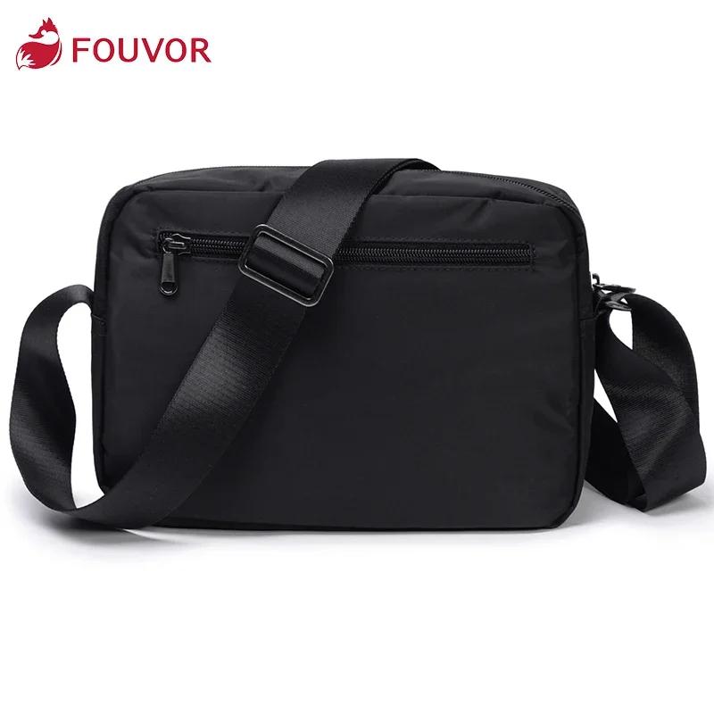 Fouvor Sac à bandoulière en nylon rouge pour femme léger décontracté petit sac à main à bandoulière 