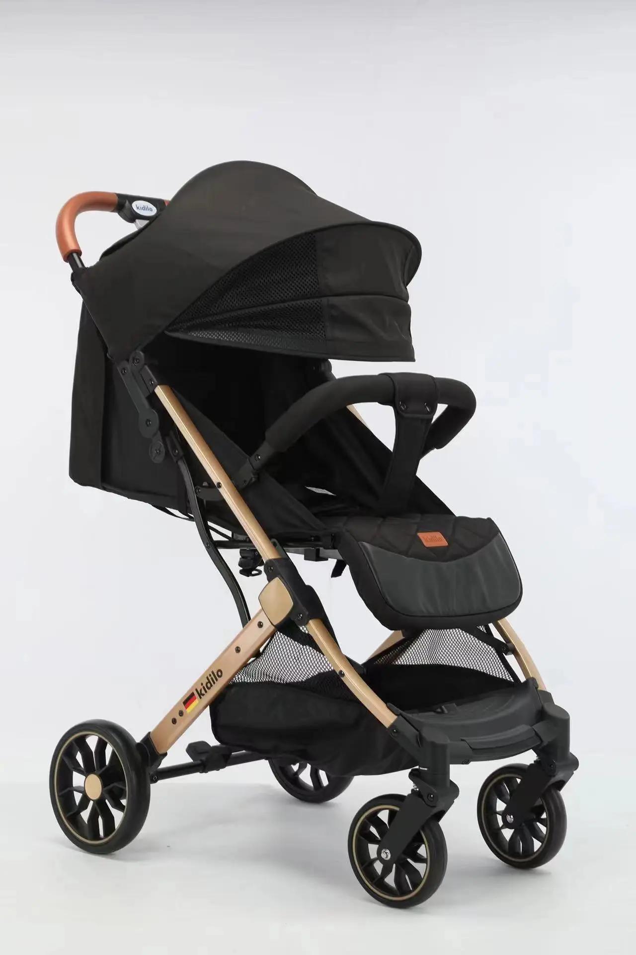 2025 nouvelle poussette pour bébé peut s'asseoir ou s'allonger, poussette multifonctionnelle légère 