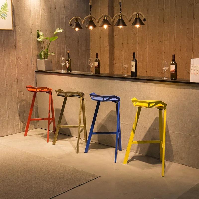 Tabourets de Bar nordiques modernes, Design Unique, relaxant, minimaliste, confortables, meubles de 