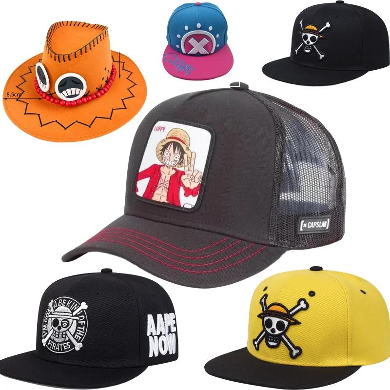 Chapeau One Piece Anime, Monkey D. Chapeau de Baseball Imprimé Dessin Animé Luffy Roronoa Zoro, Para