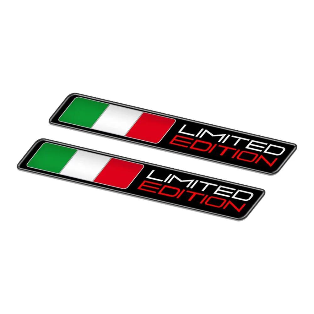 Autocollants de drapeau italien 3D pour moto, étui à autocollants en édition limitée pour Aprilia RS