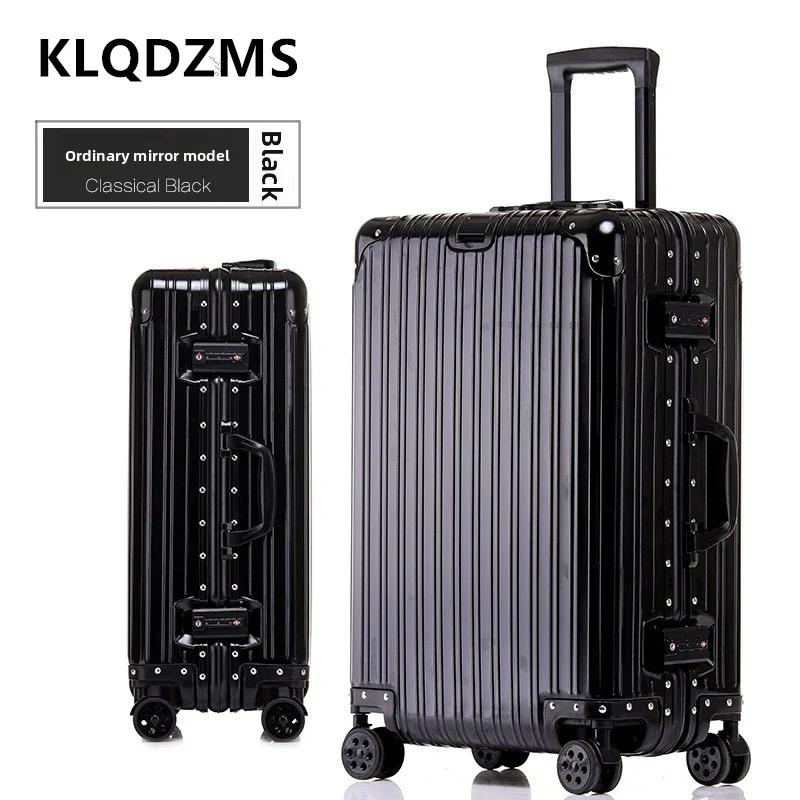 KLQDZMS valise de haute qualité tout en aluminium et alliage de magnésium boîte d'embarquement boîti