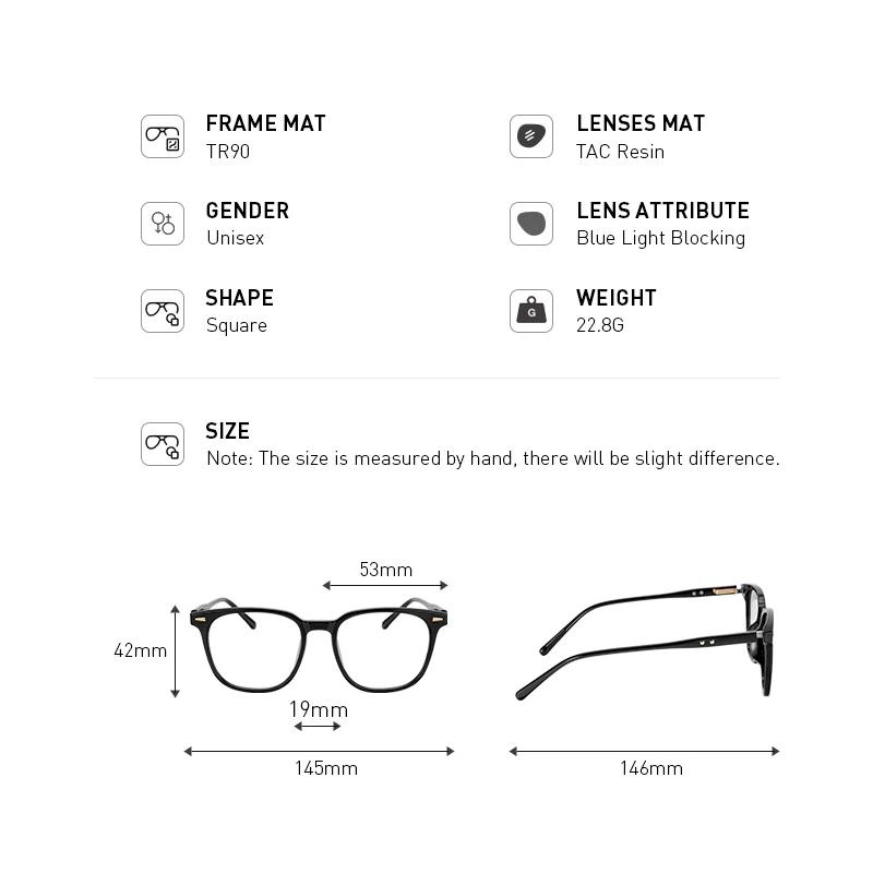 MERRYS DESIGN hommes femmes mode lunettes cadre carré lunettes optique cadre Prescription lunettes m