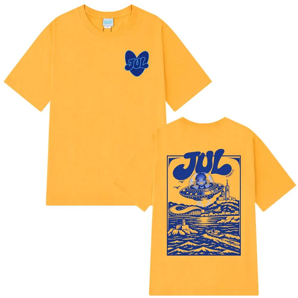 T-shirt graphique Rapper Jul pour hommes et femmes, vêtements de mode Hip Hop, T-shirt décontracté e