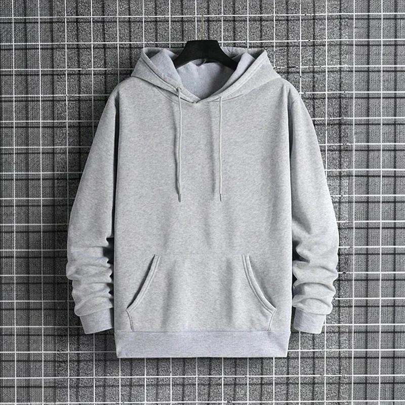 2025 automne/hiver nouveauté hommes à capuche de haute qualité couleur unie sweat à capuche mâle mai