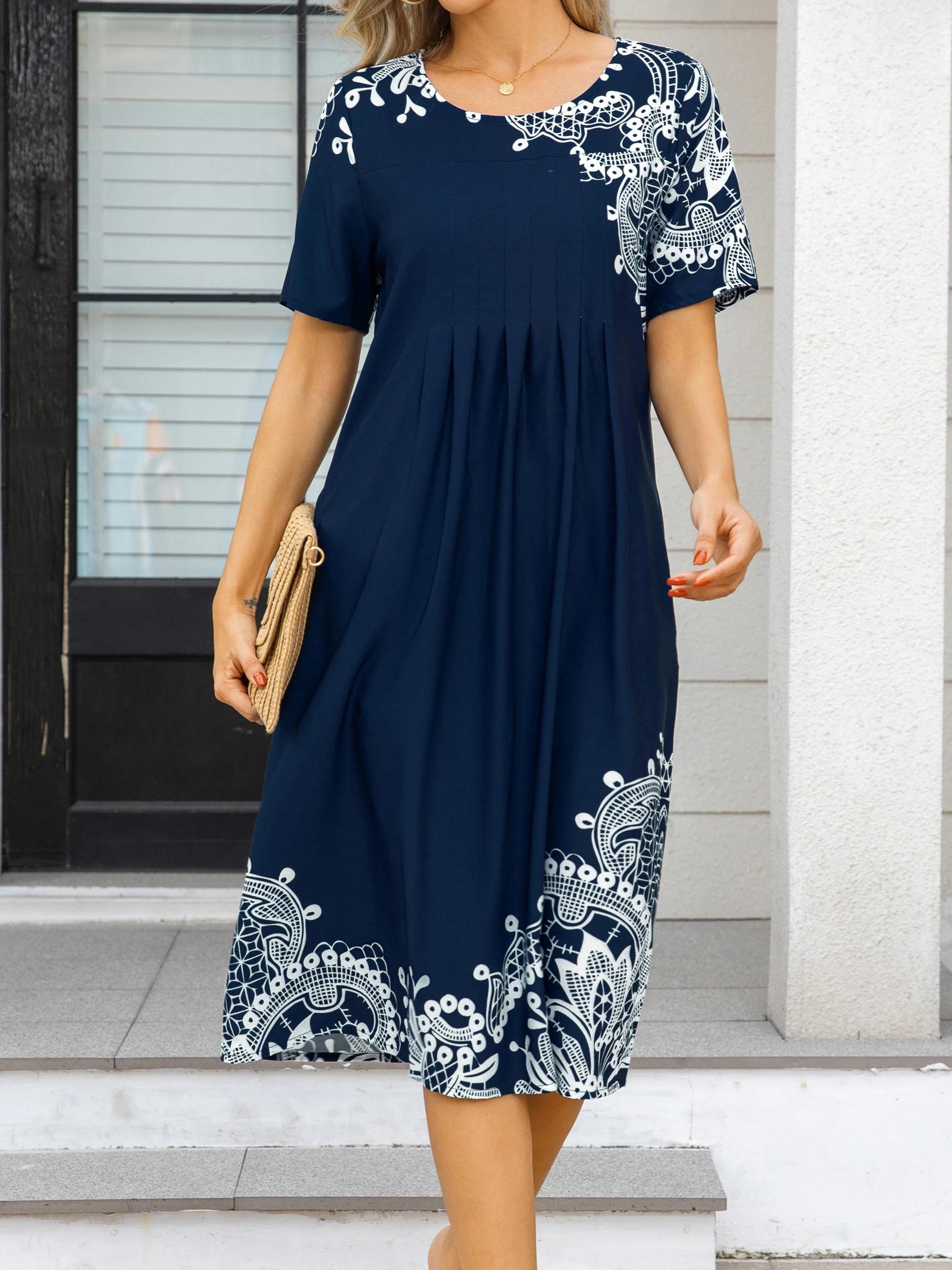 Grande taille mode femmes élégantes robe ample tenue décontractée femmes robe nouveau tempérament