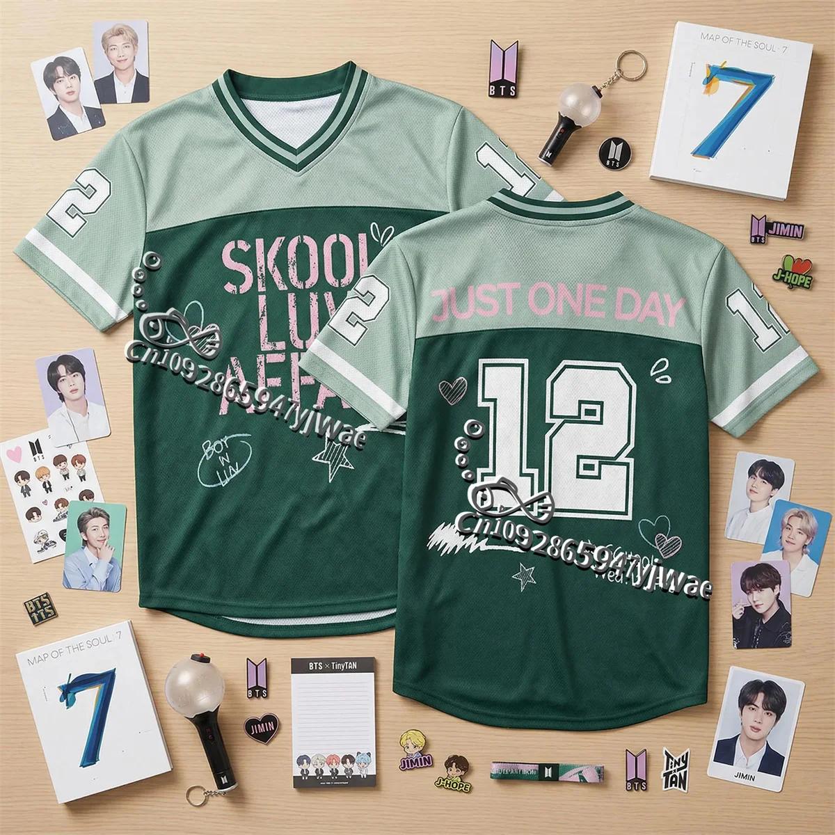 T-shirt de football Skool Luv Affair World Tour 2026 Comeback Merch, cadeau Kpop pour les fans, t-sh