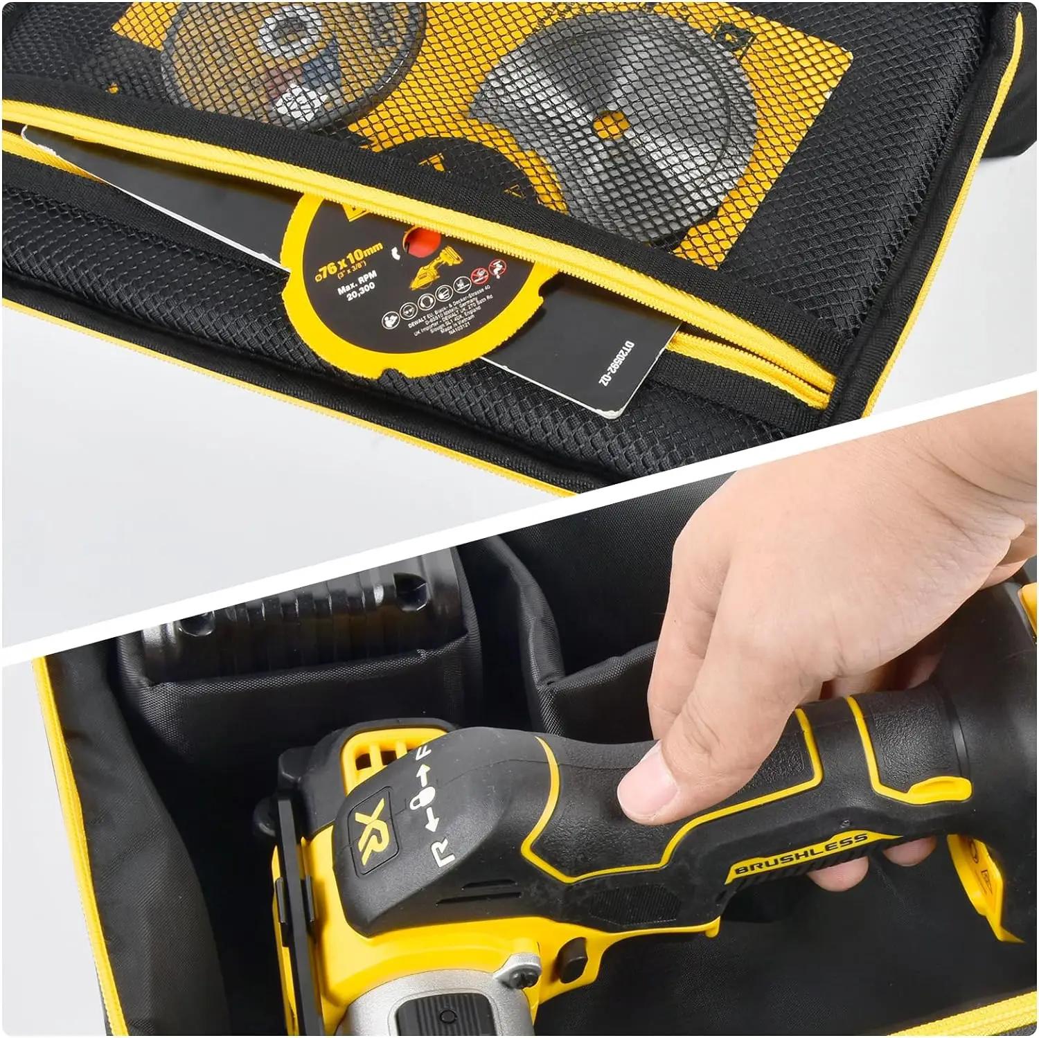 Sac compatible avec DEWALT 20V MAX Cut Off Tool 3 en 1 sans balais (DCS438B), mallette de rangement,