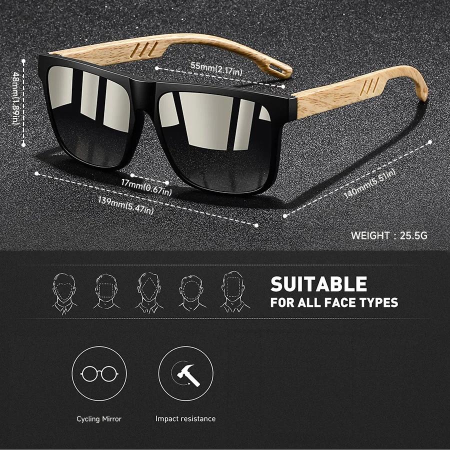 Mode Vintage carré cadre carré lunettes de soleil hommes femmes pêche conduite homme marque de luxe 