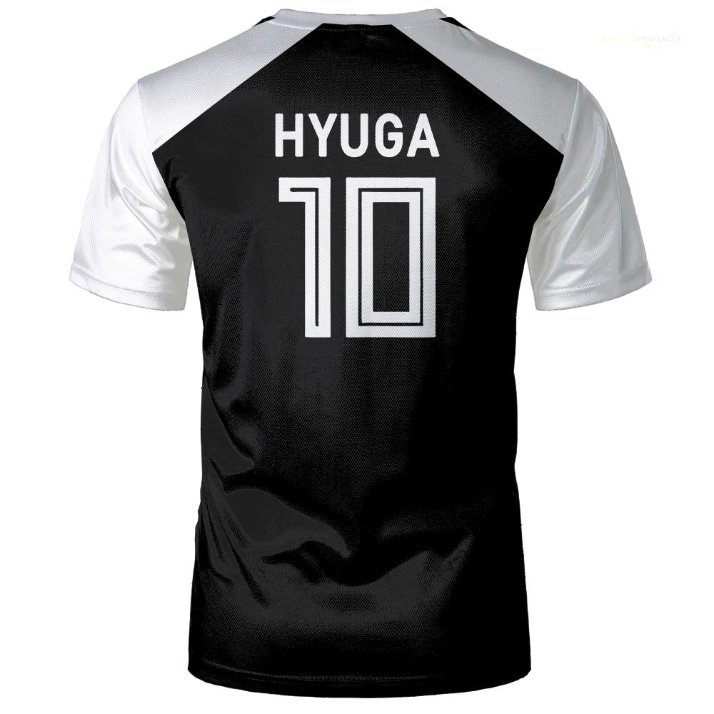 Capitaine Tsubasa Anime Tshirt Hyuga Animation Cosplay à manches courtes 3D Imprimé Football Jersey 