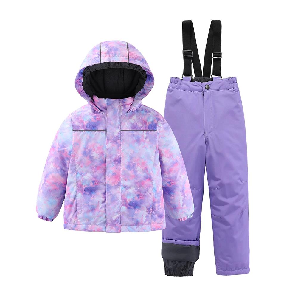 Combinaisons de Ski pour enfants, filles et garçons, manteau de Snowboard, pantalon, imperméable, co