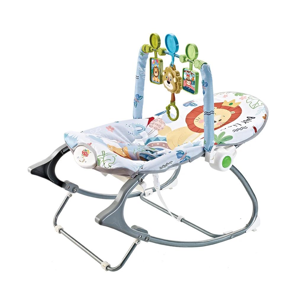 Berceau à bascule électrique pour bébé de 0 à 2 ans, jouets multifonctionnels avec Vibration musical