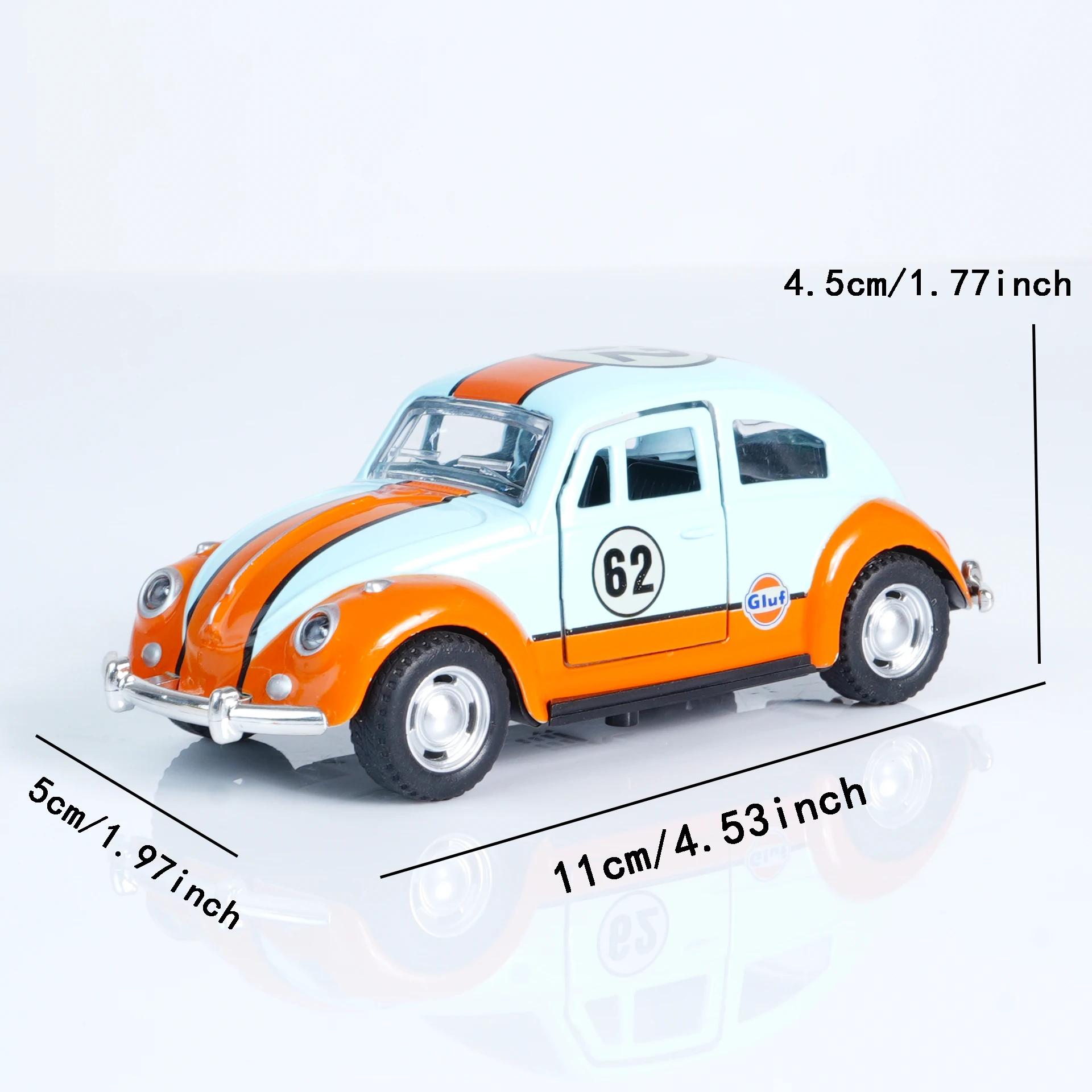 Nouvelle voiture miniature rétro Beetle en alliage moulé sous pression, modèle classique, à rétrofri