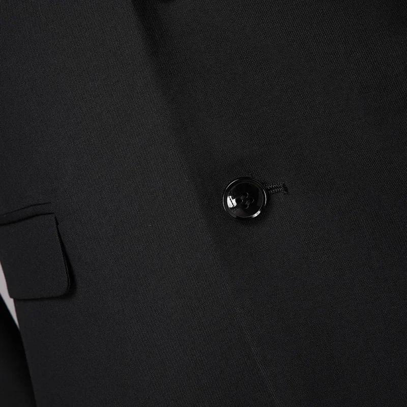 S-8XL (Blazer + pantalon) mode homme affaires décontracté extérieur Gentleman tendance simple bouton