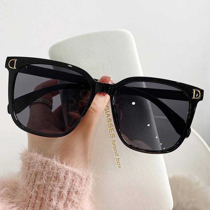 Mode surdimensionné lunettes De soleil femme marque concepteur Vintage carré lunettes De soleil femm