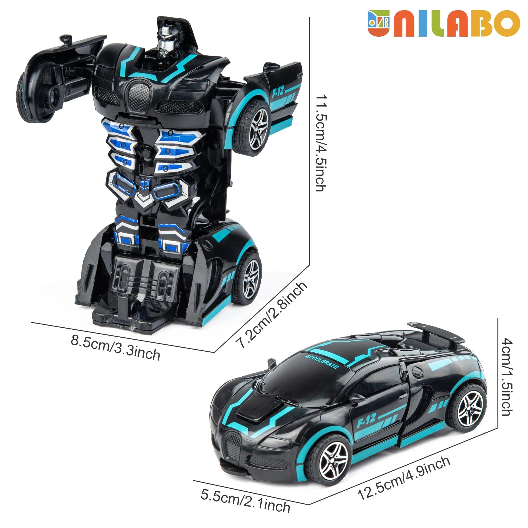 Jouets de voiture de sport Robot Transformable, sans piles, cadeau éducatif pour enfants, modèle de 