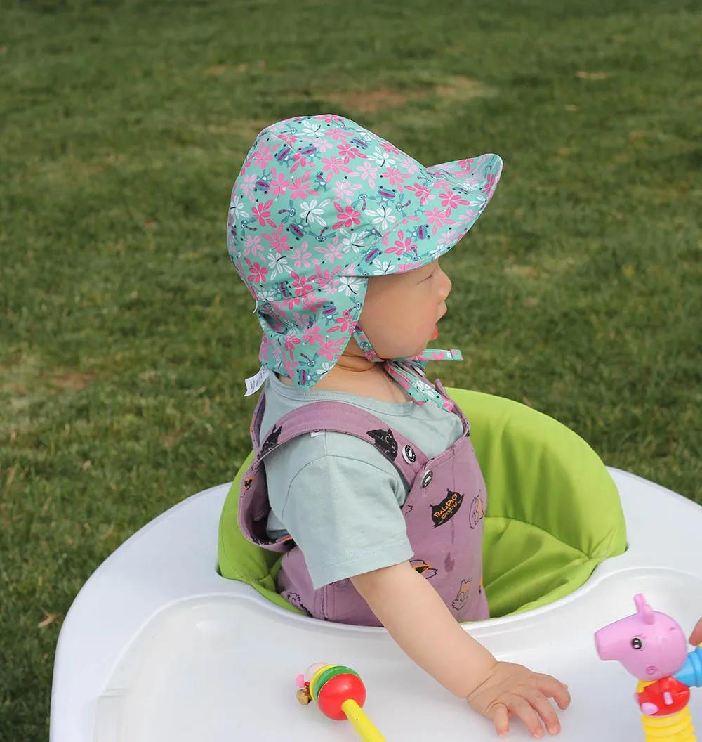 Chapeau de soleil pour bébé, casquette d'été réglable pour garçons, voyage plage S/L, chapeau pour b