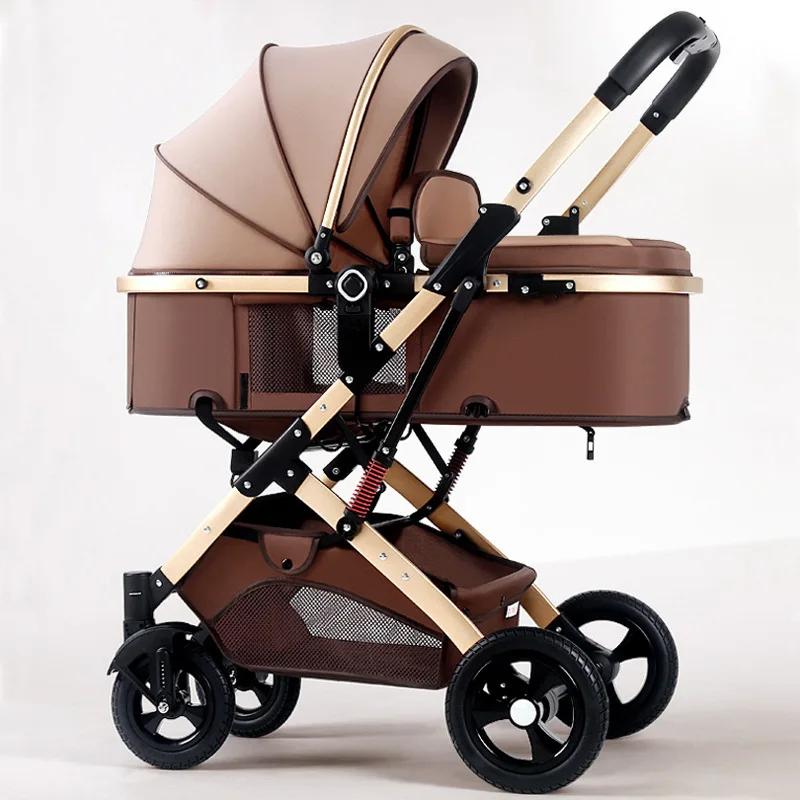 Poussette pour bébé, chariot haut de gamme, léger, pour nouveau-né, anti-chocs, bidirectionnel, char