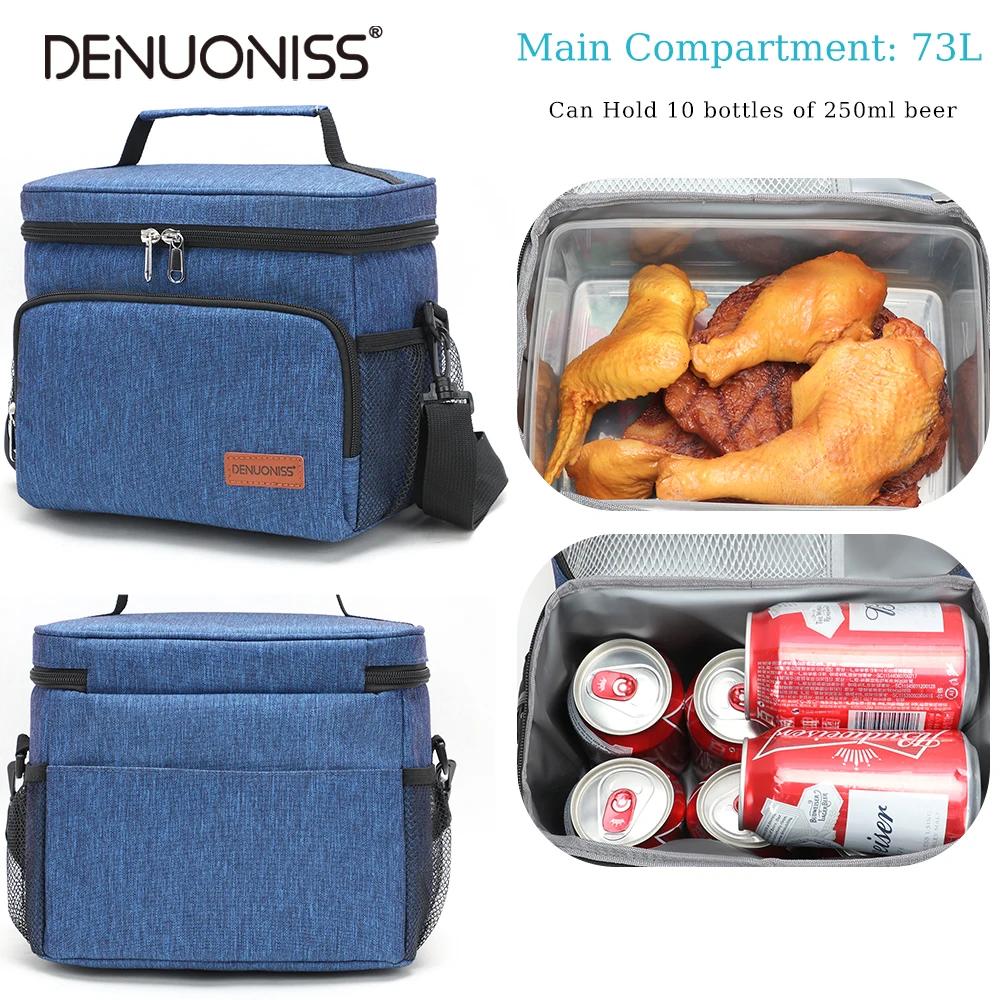 DENUONISS – sac à Lunch Portable de bureau, fourre-tout étanche, sac à main isotherme, sac thermique