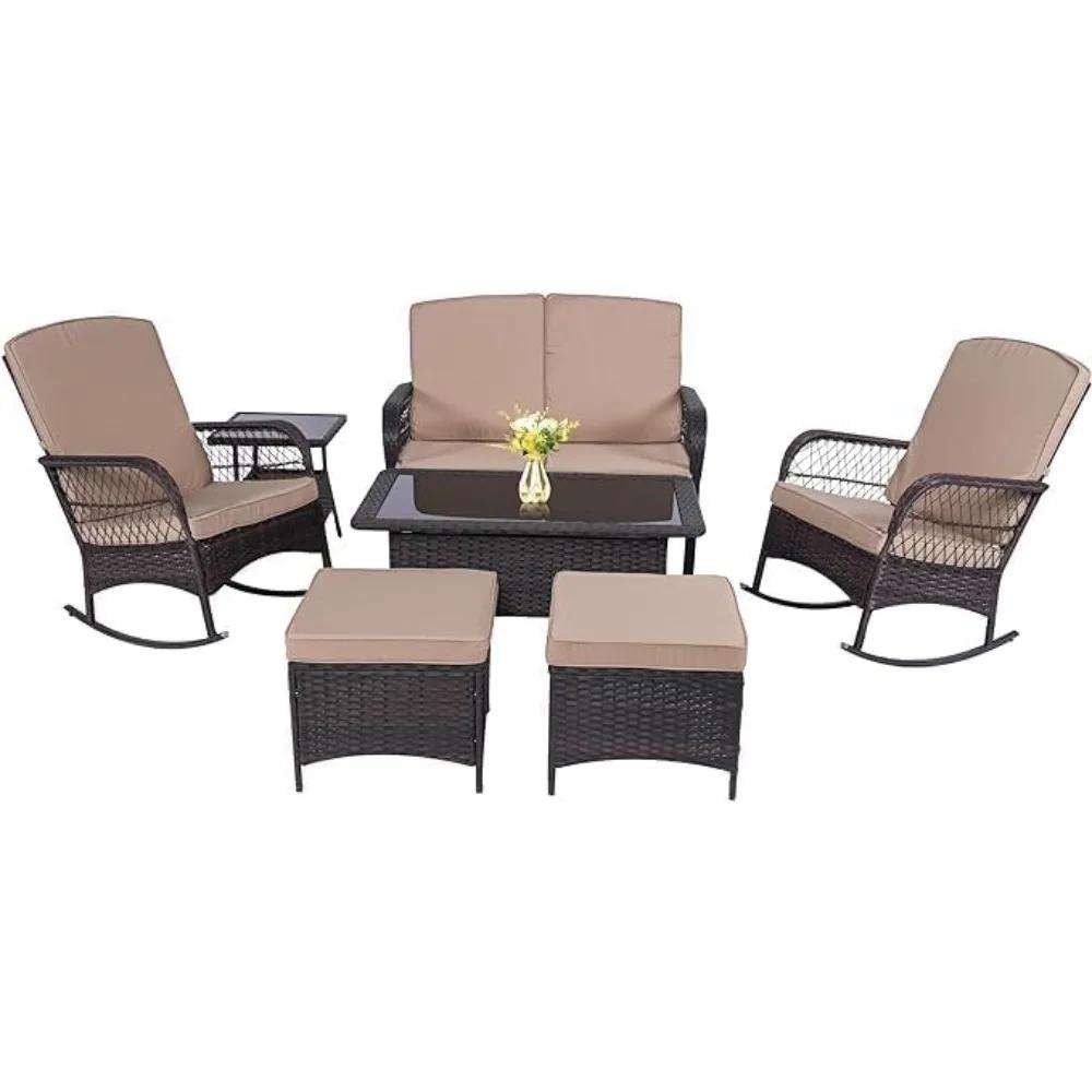 Ensemble de meubles de Patio, chaise d'extérieur en rotin, canapé en osier, ensembles de Conversatio