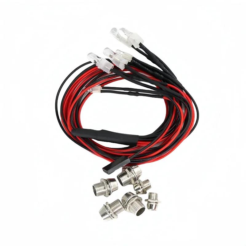 Phares RC 2/4/6/8 rouge blanc 3/5mm lumières LED projecteur RC télécommande feux avant et arrière