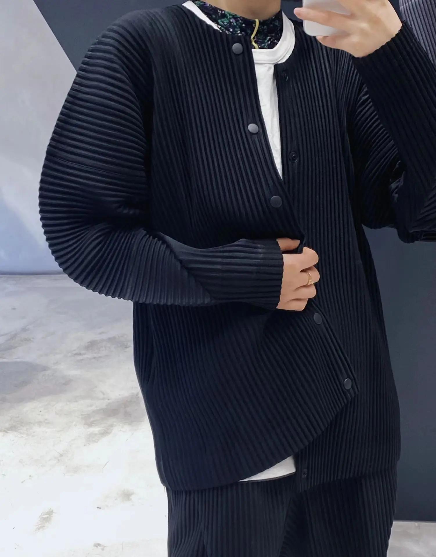 Miyake été 2025 nouveau Cardigan chemise veste plissée mode plissée tendance affaires banlieue polyv