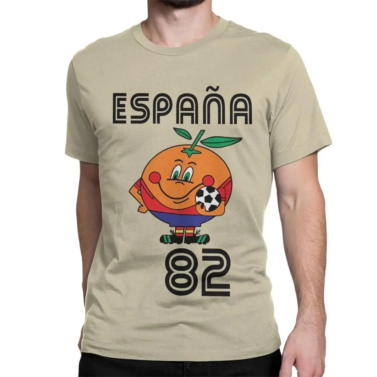 Naranjito T-shirt homme haute qualité col rond espagne 82 mascotte espagnole 1982 Football T-shirt h