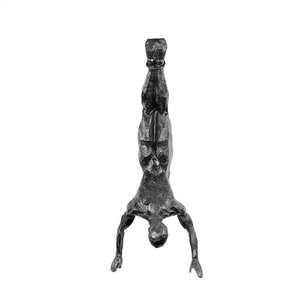 Athlète escalade homme résine fond tenture murale décoration Sculpture Statue chiffres créatif grimp
