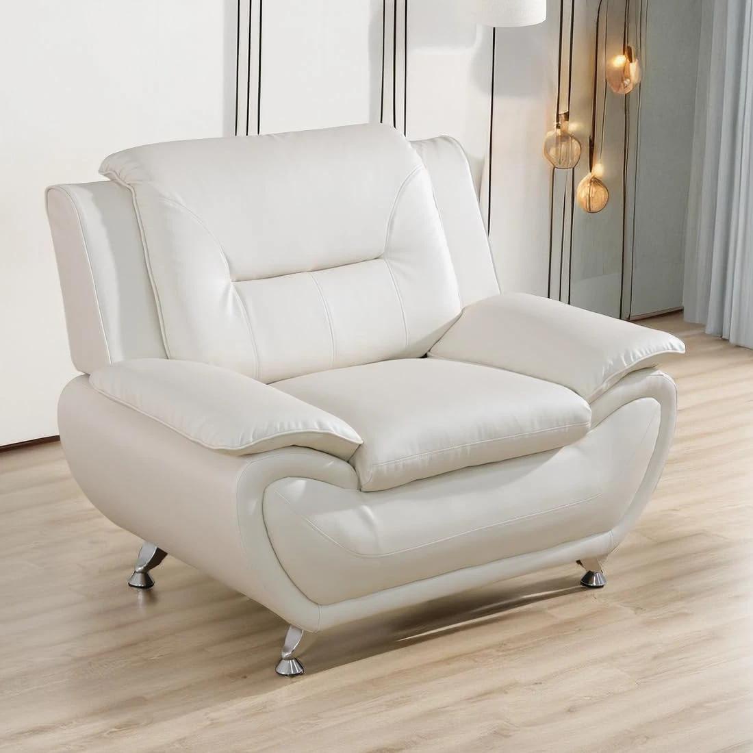 Canapé compact élégant pour les petits espaces – belles coutures, longue qualité durable en simili c