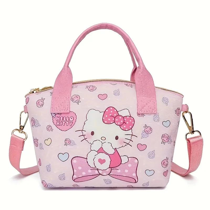 Joli sac à main fourre-tout Sanrio Cinnamoroll Hello Kitty, élégant et polyvalent avec adorable sac 