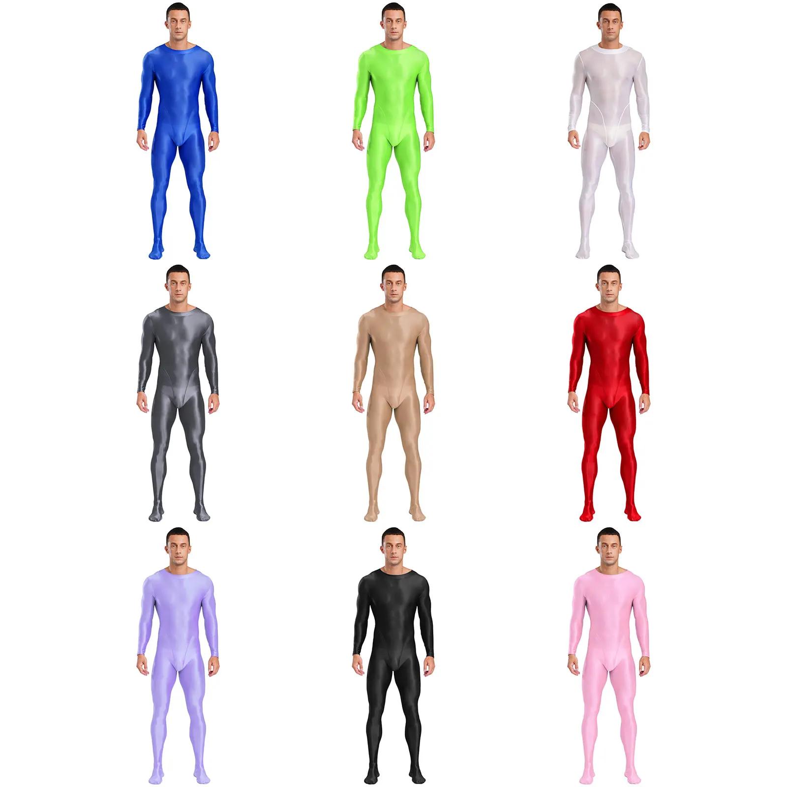 Combinaisons d'entraînement de Sport en forme de corps de Yoga pour hommes, collants lisses et brill