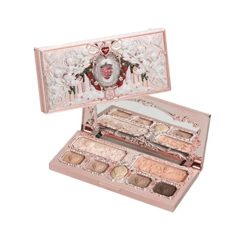 Palette de teint, fard à paupières, illuminateur et bronzer pour le visage Flower Knows Strawberry C