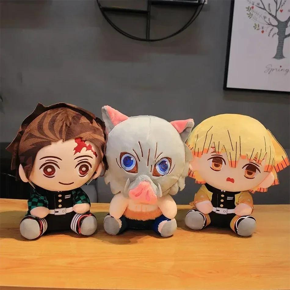 @ 20cm chaud japon démon Slayer poupées en peluche belle Anime Kimetsu No Yaiba Kamado Tanjirou Nezu