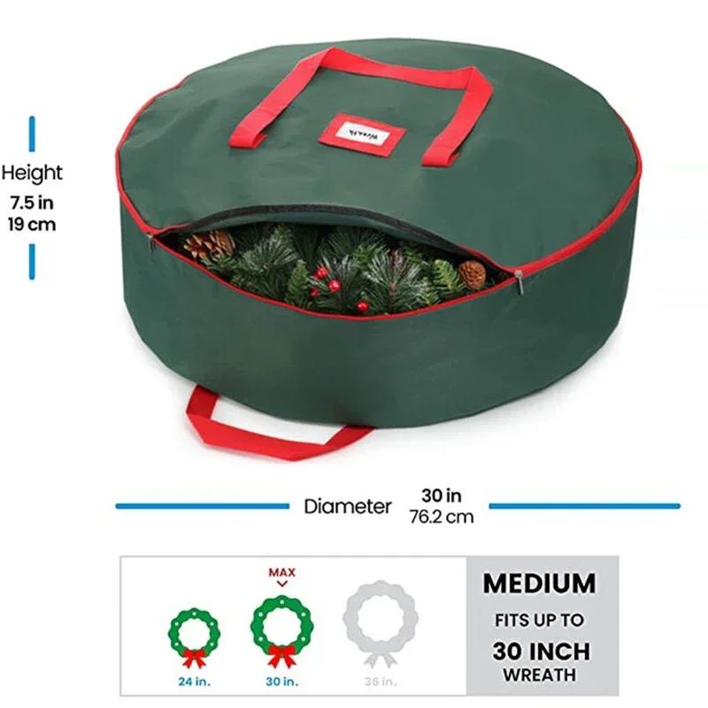Sac d'arbre de noël pliable, sac de noël en tissu Oxford 210D, idées Solution de stockage d'arbre de