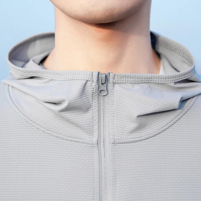 YJKVUR unisexe été nouveau UPF 50 + UV Protection solaire veste à capuche hommes femmes léger randon