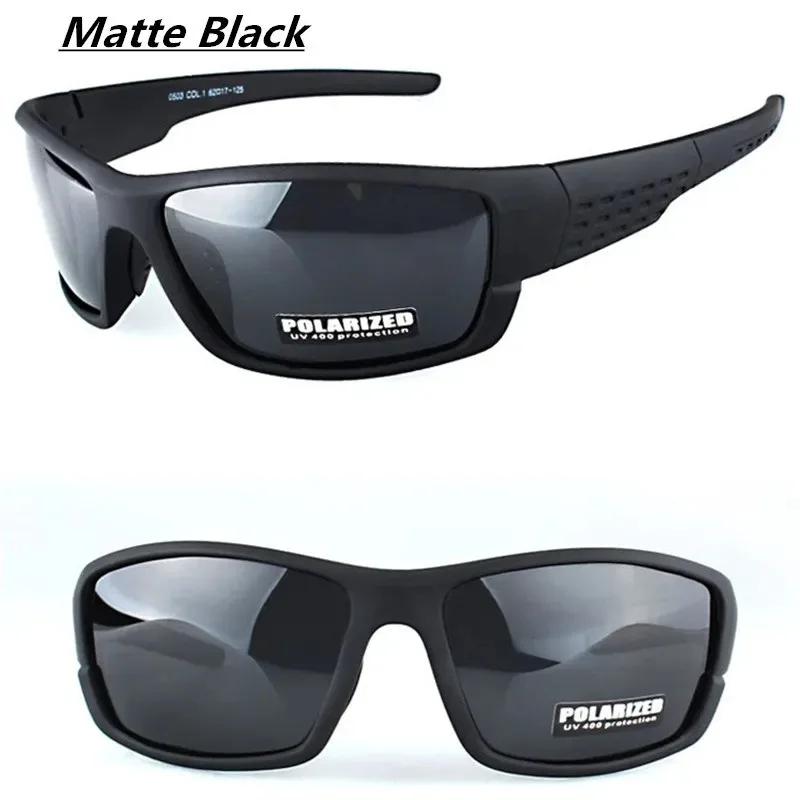 Lunettes de soleil polarisées à monture noire pour hommes et femmes, lunettes de conduite en argile,