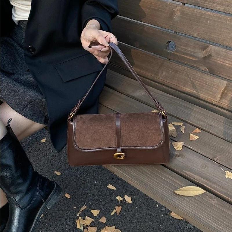 Sac Messager Classique de Luxe en Cuir pour Femme, Style Parisien, Tendance, Élégant, Décontracté, S