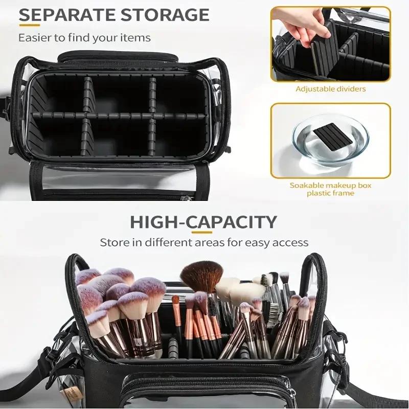 Porte-brosse de maquillage, sac à dos, étui de voyage pour maquilleur, sac de rangement cosmétique t