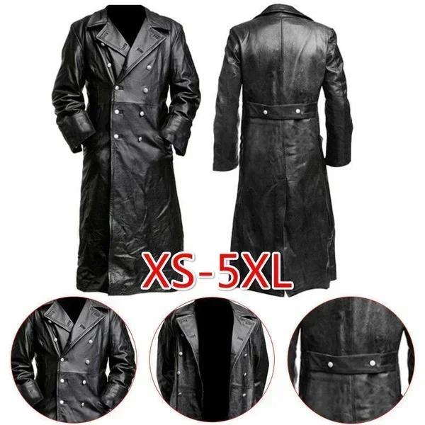 Manteau d'officier militaire classique allemand de la seconde guerre mondiale pour hommes, manteau d