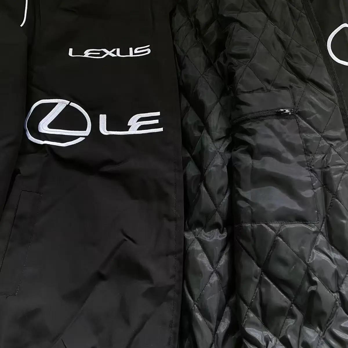 Blouson en coton brodé haut de gamme Lexus pour la course F1 et la moto, veste de moto chaude, vêtem