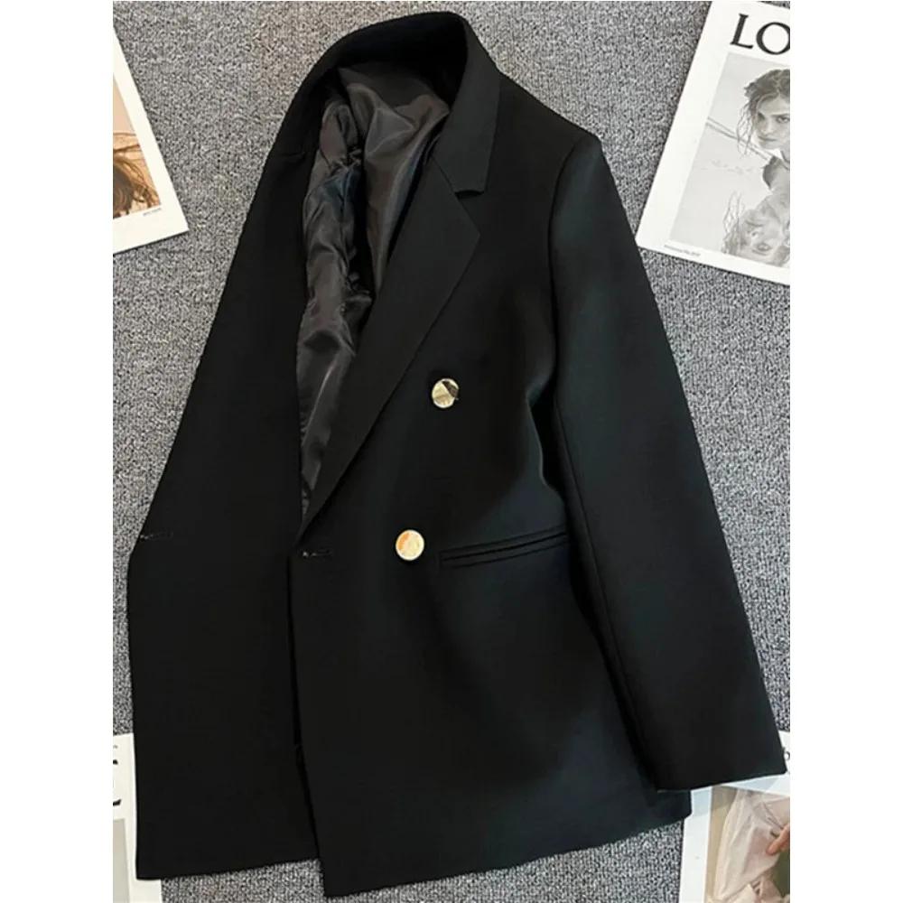 Femmes costume Blazer élégant manteau 2025 printemps automne mode coréenne Blazer luxe Double bouton