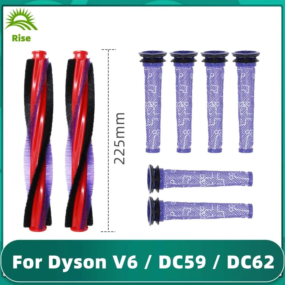 Convient pour Dyson V6 Animal Fluff/DC59/DC62/SV03/SV073 rouleau 185mm 225mm barre de brosse princip