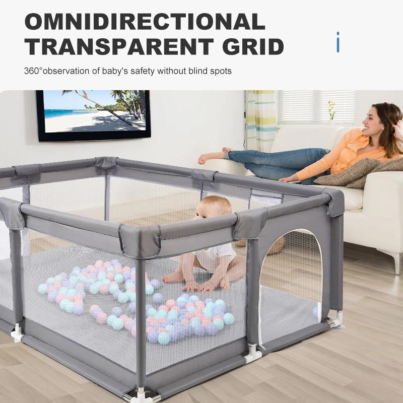 Parc pour bébé, clôture en tissu, sécurité intérieure, cour de jeu, conception solide et Stable, Opt