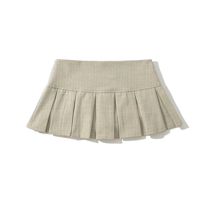 YENKYE – Mini jupe plissée rétro américaine pour femmes, Sexy, taille basse, jupes d'été Cool Girl Y