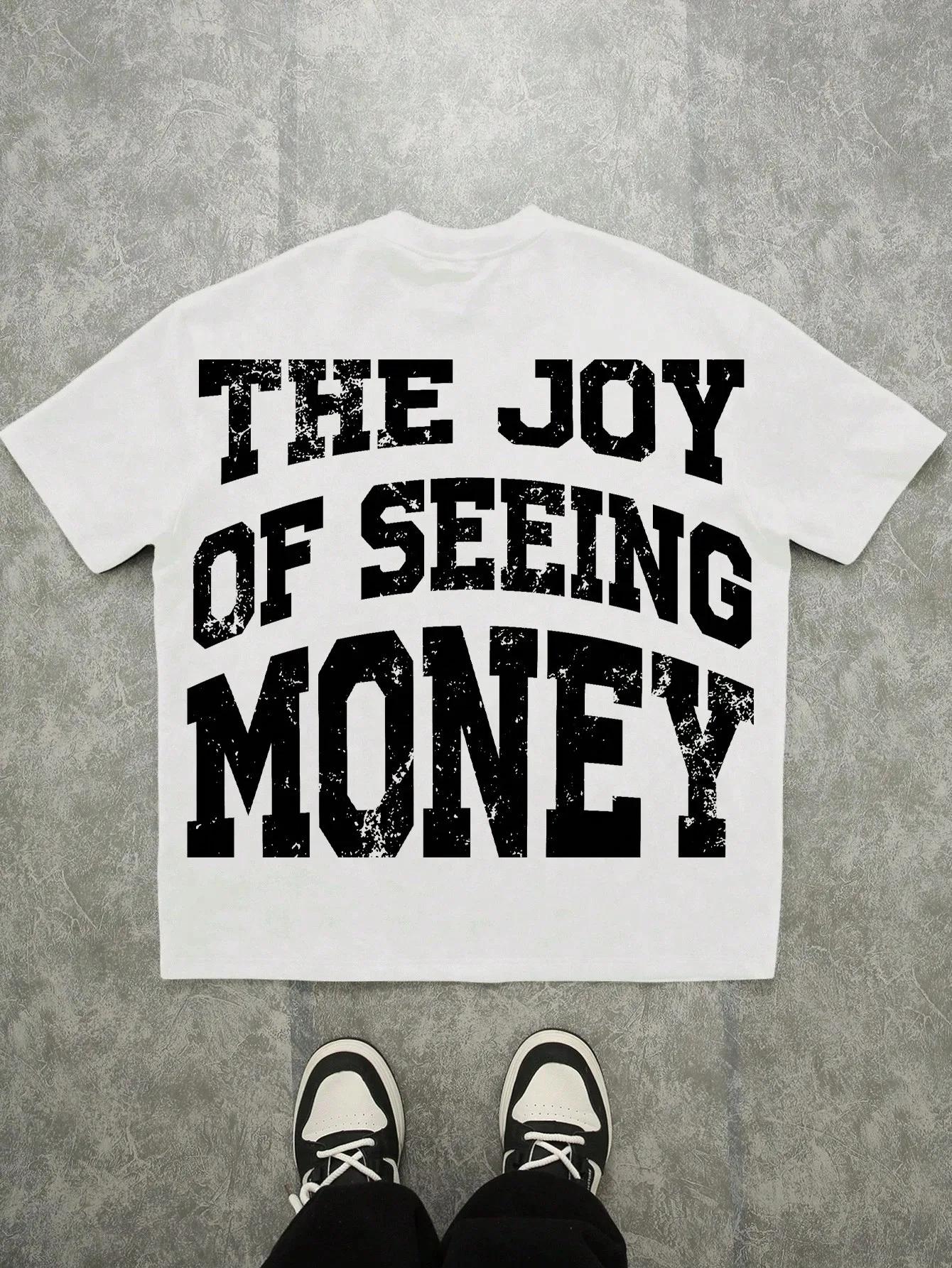 Le nouveau T-shirt pour hommes pour l'été 2025 comprend un motif de lettres 3D décontracté, à la mod